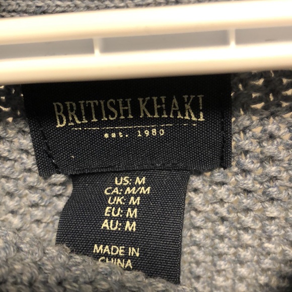 British Khaki Sweater Size M - Picture 3 of 5